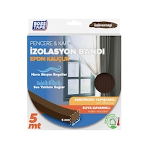 Epdm Kauçuk Pencere Kapi Izolasyon Bandi, 5mm X 15mm X 5mt Boyut, Kahverengi 18