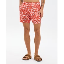 Skechers M 7 Inch Swimshort Erkek Kırmızı Deniz Şortu S2610132-0120 Kırmızı