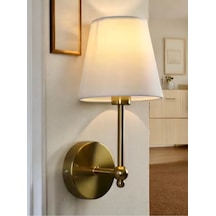 Modern Duvar Aplik Lampedusa Aplik Eskitme Gold Sarı E-27 Duy Elektrik İle Çalışır Gold