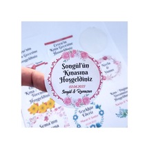- Isimli Yuvarlak Etiket - 4 Cm Çapında - 100'lük Paket - Model 03