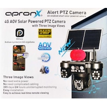 Apronx Apx-wsp795 9mp Aov 4g Solar Üç Kamera 60 Led Ptz Hieasy
