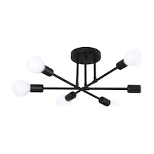 Yatak Odası Lambası Tavan Lambası Çalışma Odası Yemek Odası Endüstriyel Siyah