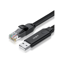 Usb - Rj45 Konsol Kablosu, 8p8c Ağ Yapılandırma Ve Debug Kablosu, Switch Router Firewall Server Uyumlu, 4kv Esd Korumalı, Altın Kaplama, Flat Pvc Kablo Z205f