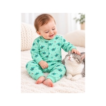 Genel Markalar Fil Desenli Bebek Tulum Yeşil - 927266290 Yeşil