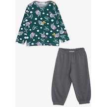 Breeze Kız Bebek Pijama Takımı Tavşancık Desenli 9 Ay-3 Yaş, Yeşil-yeşil Yeşil