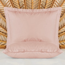 Soft Basic Oxford Saten 2'li Yastık Kılıfı - Gülkurusu - 50x70 Cm Çok Renkli