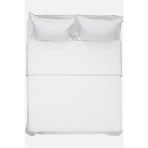 Koza Home Patara Beyaz Çok Amaçlı %100 Pamuk Çift Kişilik Yatak Örtüsü 240x Beyaz