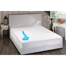 Kapitone Su Sıvı Geçirmez Yatak Koruyucu Alez Fitted Full Kenar Alez Beyaz