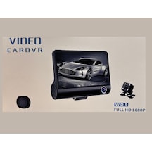Araç Içi Dvr Kamera Kw-dv05 Full Hd 1080p, 4" Ekran, 170 Geniş Açı, G-sensor, Arka Kamera