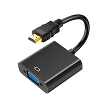 Hdmi To Vga Çevirici Dönüştürücü Monitör Kablosu