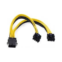 30 cm 8 pin to 6+2 pin pci express power kablo 30 cm 8 pin to 6+2 pin power gpu kablo