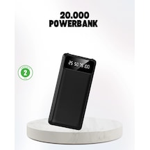 Hubrendy Tekno Çoklu Güvenlik Korumalı 20.000 Mah Powerbank Fener Özellikli Diğer