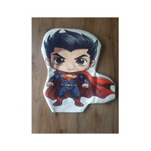 Ow Bag Süperman Desenli Şekilli Tasarım Chibi Karakter Yastık Çok Renkli