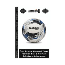 Özel Üretim Hummel Terra Football Ball 3 No Mavi Şah Oyun Antrenman