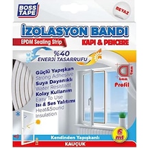 Boss Kapı Pencere İzolasyon Fitili Bandı Beyaz 2x3mt