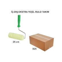 Extra Yeşil Rulo Takımı, 25 Cm, 25 Adet