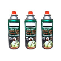 3 Adet Steel Kamp Ocak Gazı Valfli Pürmüz Kartuşu 227 Gram Çok Renkli