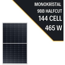 465w 9bb Half Cut Monokrıstal Güneş Paneli Half-cut Multi Busbar Güneş Panel