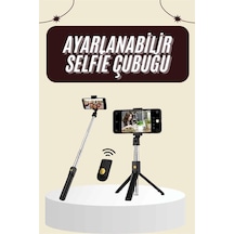 Flzdgnkr Cep Telefonu Tripod Standı Manyetik Selfie Sopa Bluetooth Uzaktan Kumandalı
