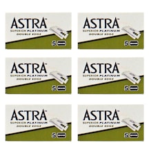 Astra Superior Platinum Yedek Tıraş Bıçağı 6 Adet 5'li Kutu Yaprak Jilet