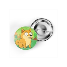 Cheems - 44 Mm İğneli Çanta Rozeti - 5 Adet Diğer