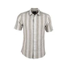 Only & Sons Erkek Gömlek Gri 22028420 Onscaıden Ss Mıx Strıpe Lınen Shırt