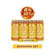 Süzme Çiçek Dağ Balı 4 Lü Ekonomik Set 4 850 Gr Bitlis Hizan Doğal Bal
