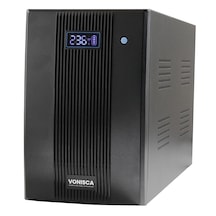 D-2000 2000va Lcd Kesintisiz Güç Kaynağı Line Interactive 2x12v 9ah Ups Ofis Kamera Sistem Çoklu Cihaz