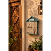 Porsima 2073 Duvara Montajlı Dekoratif Anahtarlık Dolabı - Duvar Askılı Anahtar Saklama Kabini 17x27,5cm