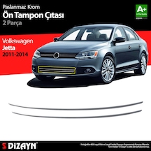 S-Dizayn Vw Jetta Krom Ön Tampon Çıta 2 Prç 2011-2014