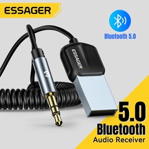 Bluetooth 5.0 Süper Hızlı Aux 3.5 Mm Araç Kiti Son Nesil Teknoloj