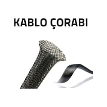 15 Mm Kablo Çorabı Siyah 1 M