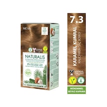 Nevacolor Naturalis Vegan Amonyaksız Karamel Kumral 7.3 Kalıcı Krem Saç Boyası Seti
