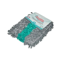 Mikrofiber Makarna Temizlik Mop Yedeği, 40 Cm Açık Bej