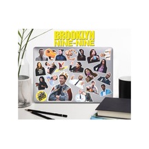 Brooklyn Nine-nine Defter Suluk Laptop Notebook Tablet Telefon Kılıf Sticker Seti 3 Adet Çok Renkli