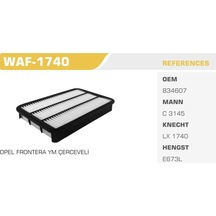 WINKEL WAF-1740 WINKEL HAVA FİLTRESİ FRONTERA / TROOPER 2.2 TDI K