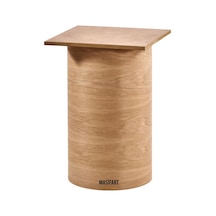 Masifart Numera Meşe Dar Silindir Ayak Cilasız Ham Ahşap