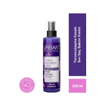 Sarı, Gri Ve Açık Kumral Renkli Saçlar İçin Turunculaşma Karşıtı Mor Saç Kremi Sıvı 200 Ml