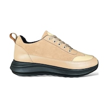 Bağcıklı Kadın Spor Sneaker Ayakkabı Bej-bej Bej Bağcıklı Kadın Spor Sneaker Ayakkabı Bej-bej Bej