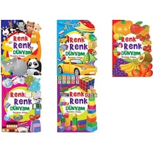 Renk Renk Dünyam Şekilli Boyama Seti 5 Kitap Ema Yayınları