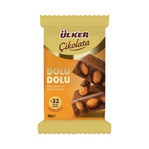 5 Adet Ülker Çikolata Dolu Dolu Bademli 80 G