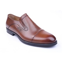 Fosco 2516 Erkek Hakiki Deri Bağcıksız Klasik Ayakkabı