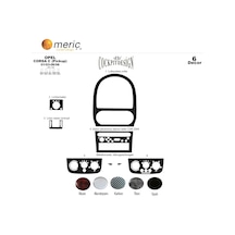 Meriç® Opel Corsa C Ön Torpido Kaplama 6 Parça 2003-2006 (530156955)