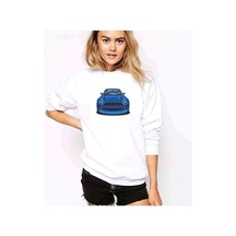 Mustang Baskılı Beyaz Kadın Sweatshirt