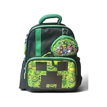 Anaokulu Sırt Çantası Ultra Lüx Erkek Çocuk Kreş Çantası 33 25 Cm Ortopedik Oyun Karakter Baskılı Siyah