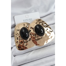 Pirinç Gold Renk Vintage Kadın Küpe Çok renkli