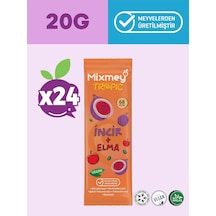 Mixmey İncir Meyve Barı 24 Adet | Atıştırmalıklar – Vegan, Glutensiz, Koruyucusuz (20GR X 24 ADET)