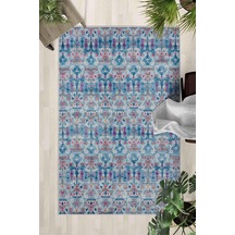 Kaymaz Taban Yıkanabilir Halı Mutfak, Salon, Yatak Odası İçin Modern Dijital Baskı Halı Slnhalı39 - 0131 Çok Renkli