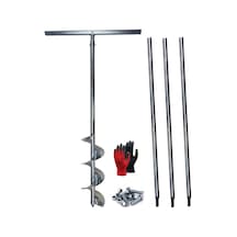 Galvaniz Toprak Sondaj Burgusu Çap 15 cm Boy 4 mt