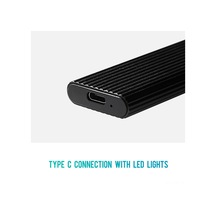 Mufunye M.2 Sata Ssd Kutusu Usb3.1 Type-c İle 6gb/s Aktarım Hızı, B/b+m Anahtarı Desteği, Alüminyum, Mavi Disk Dahil Değil